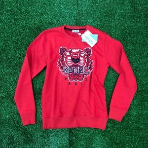 Kenzo Men Black&White Tiger Red Sweater Crewneck S